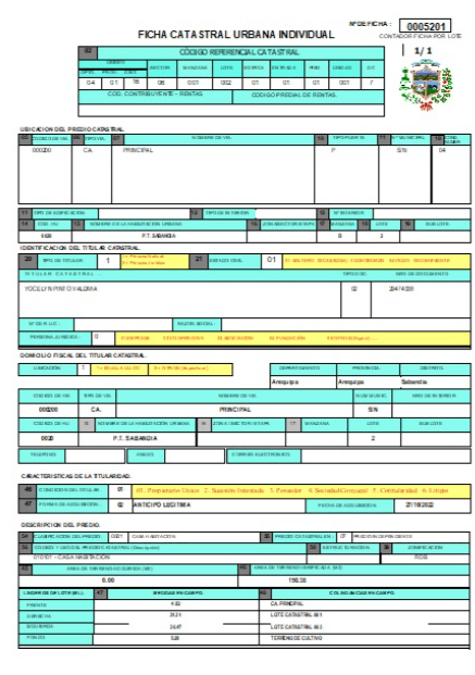 Módulo de fichas catastrales - EasyCat
